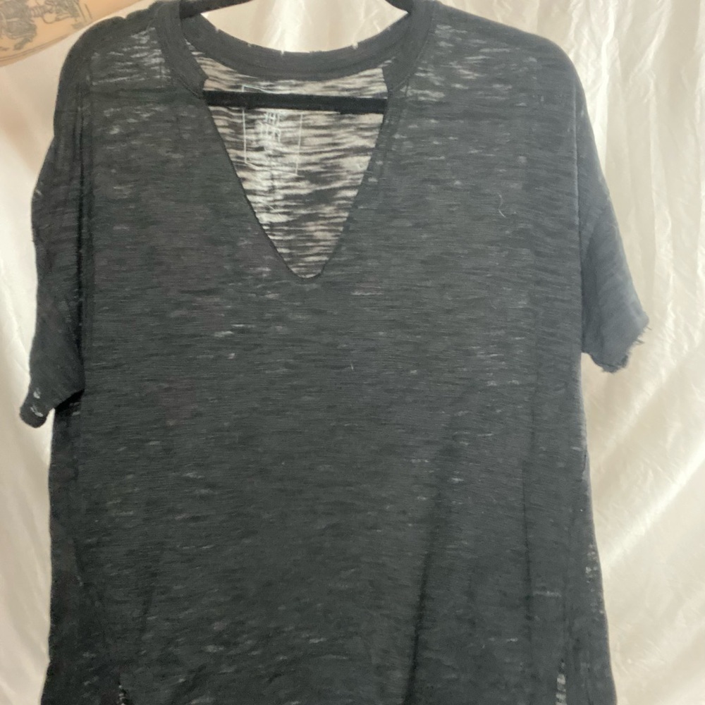 Oversized black tee